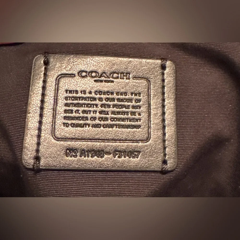 Coach Emma Black Pebbled Leather Satchel Bag - Picture 9 of 11